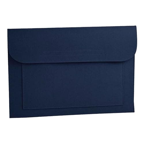 Image of BagBase BG726 Felt Laptop/Document Slip - For Laptops up to 15.6" - Holds A4 Folders - 100% Polyester Felt - Laptop Sleeve - Navy
