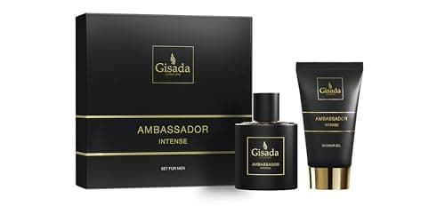 Image of Gisada - Ambassador Intense Set | Gift Set | Eau de Parfum 50 ml & Shower Gel 100 ml | Spicy, Fresh Men's Fragrance