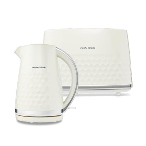 Image of Morphy Richards 220032 Hive Toaster Cream & 108272 Hive Kettle Cream