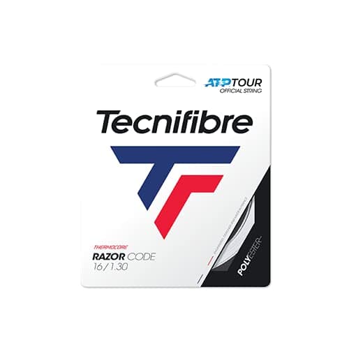 Image of Tecnifibre Razorcode Tennis String 1.30 White - 12m Set