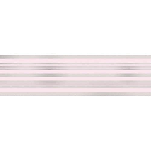 Image of Fine Decor Glitz Stripe Glitter Wallpaper Border - In Pink & Silver - DLB50151