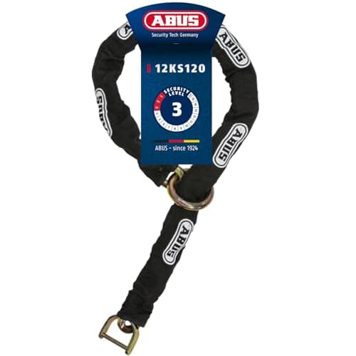 Image of ABUS 12KS chain for Granit Detecto XPlus 8008 brake disc lock - Additional security for motorbikes - 12 mm thick chain with textile tube