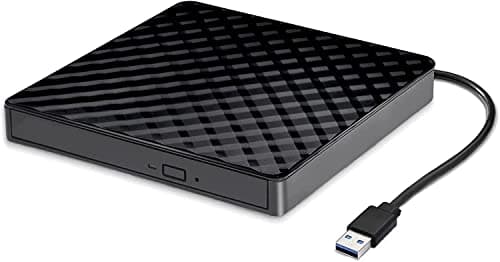 Image of LIUAN External CD DVD Drive USB 3.0 Portable CD/DVD +/-RW Drive Slim External DVD Writer CD Burner Player High Speed Data Transfer Disk Drive for Laptop Desktop Mac Windows