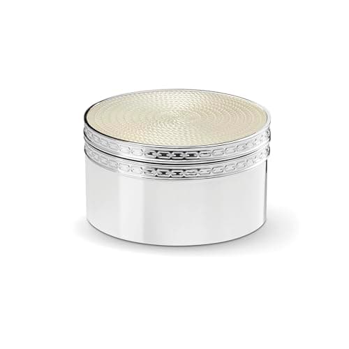 Image of Wedgwood Vera Wang With Love Nouveau Covered Box Silver/Pearl