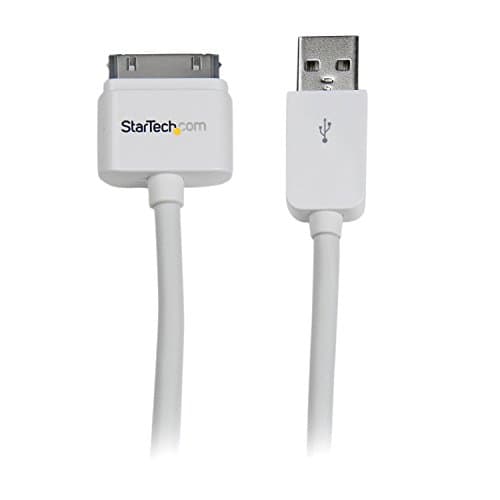 Image of StarTech.com USB2ADC3M 3 m (10 ft) Long Apple 30-Pin Dock Connector to USB Cable for iPhone iPod iPad with Stepped Connector