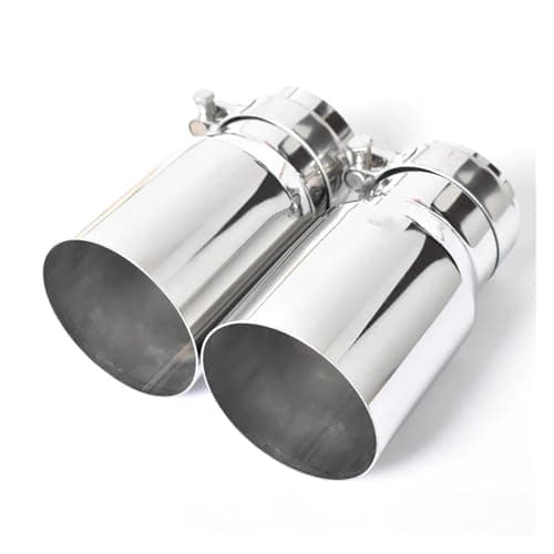 Image of Dual Exhaust Pipes For Mitsubishi For Mazad 1 PC Stainless Steel Universal Exhaust System End Pipe Car Single Straight Muffler Tip Automobile Tailpipe(60-114)