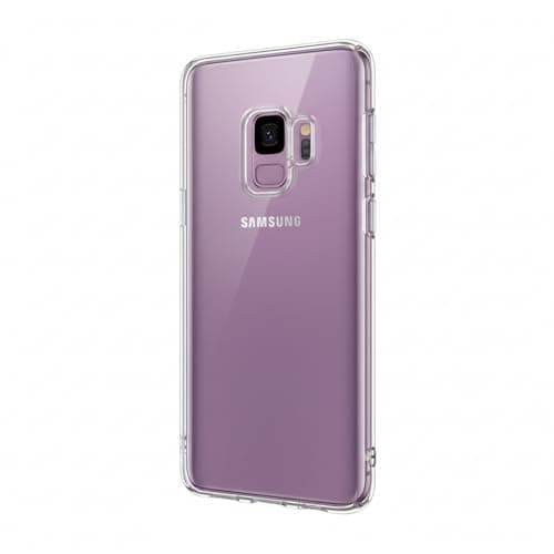 Image of Betron Clear Phone Case compatible with Samsung Galaxy S9, Slim Lightweight Shockproof TPU Cover with Raised Edges for Camera Protection