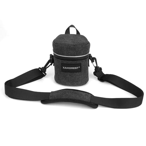 Image of XAMOREST Camera Lens Case Camera Lens Canvas Bag Compatible with Canon EF-S 18-55MM/EF 50MM F1.4/EF-S 10-18MM, Nikon AF-S 18-55MM/AF 50MM F1.4D and Other Lens Below 3.35" x 3.74"(D x L)