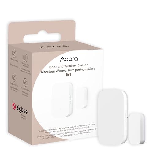 Image of Aqara Door and Window Sensor T1, Smart Home Security Device with Real-Time Alerts, Zigbee 3.0 Compatible, Works with HomeKit, Alexa, and Google Assistant