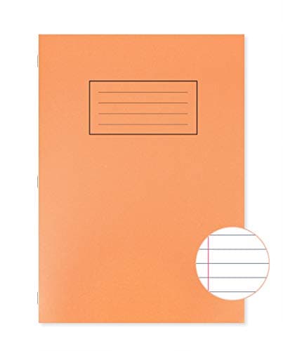 Image of Silvine A4 Exercise Book - Orange. Ruled with Margin, 80 Pages [Pack of 10]