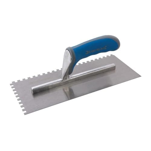 Image of Silverline Adhesive Trowel Soft-Grip 280 x 120mm - 6mm Teeth (880084)
