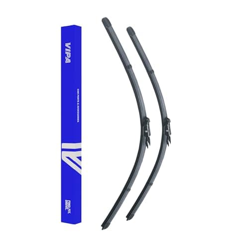 Image of Vipa Car Parts Premium Wiper Blade Kit | Fits: MERCEDES-BENZ SLK Convertible (May 2011 to Aug 2016) | All-Weather Performance | Durable, Streak-Free Windshield Wipers | Easy Installation
