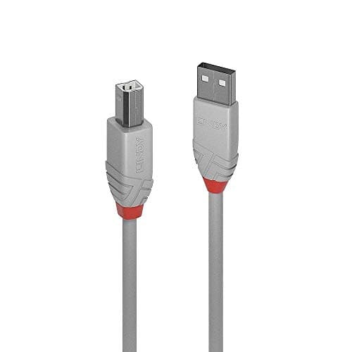 Image of Lindy USB 2.0 Type A to B Cable - Anthra Line Grey, 3m
