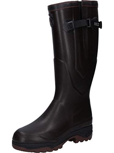 Image of Aigle Mens Parcours 2 Iso Wellington Boots, Brun, 4 UK
