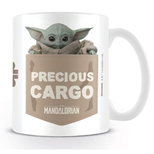 Image of Disney Star Wars The Mandalorian (Precious Cargo) Tea and Coffee Mug White