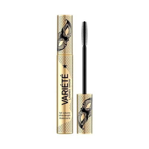 Image of Eveline Cosmetics Variete Long Lasting Volumising Mascara with Precise Silicone Brush, Intense Black