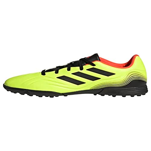Image of adidas Copa Sense.3 Turf Soccer Shoe, Team Solar Yellow/Black/Solar Red, 5.5 US Unisex Big Kid