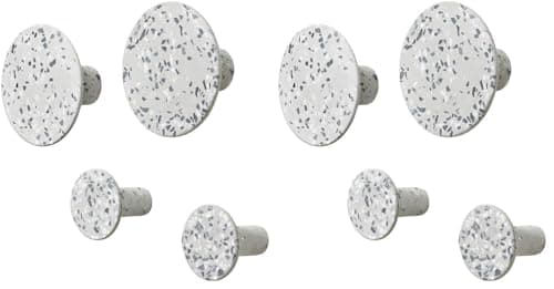 Image of blomus Hook - Wall Hook, Coat Hook - Terrazzo Grey/Grey - Height 4.5 cm, one Size (Pack of 2)