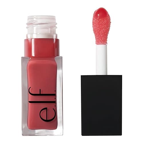 Image of e.l.f. Glow Reviver Lip Oil, Nourishing Tinted Lip Oil For A High-Shine Finish, Infused With apricot oil, Vegan & Cruelty-Free, Rose Envy