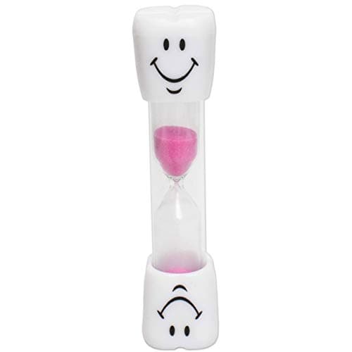 Image of Kids Toothbrush Timer ~ 3 Minute Smile Sand Timer for Brushing Children's Teeth (Pink)