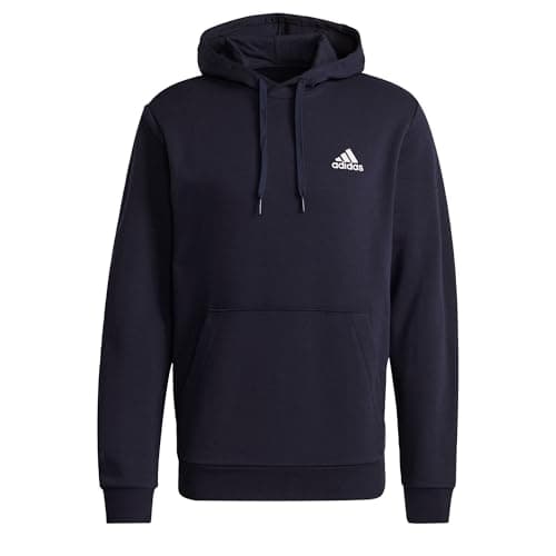 Image of adidas Men's Essentials Fleece Hoodie, Legend Ink / White, XL