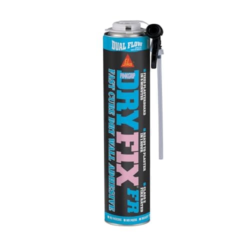 Image of Everbuild Pinkgrip Dry Fix Fire Resistant Fast Curing Dry Wall Adhesive Foam, 750 ml
