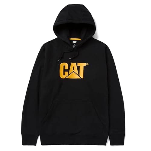 Image of Caterpillar Men's Trademark Hooded Sweatshirt, Black, L