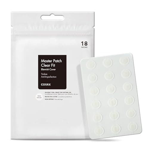 Image of COSRX Master Pimple Patch Clear Fit 18 Patches in1 Size | Hydrocolloid Pimple Patches for Blemish, Zit, Spot, Pimple Treatment | Fast Healing Ane Patch