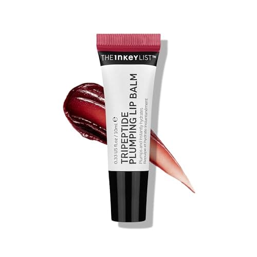 Image of The Inkey List Tripeptide Plumping Lip Balm 10ml, Clinically Proven Plumping Tinted Lip Care, Hydrates Dry Cracked Lips, Vegan & Cruelty Free, Berry Tint