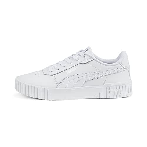 Image of Puma Women Carina 2.0 Sneakers, Puma White-Puma White-Puma Silver, 5 UK