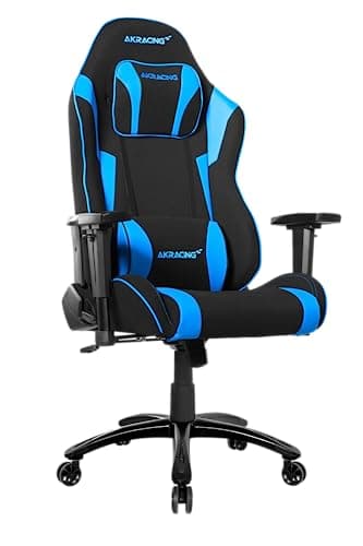 Image of AKRacing Core Series EX-Wide SE Gaming Chair - Fabric with PU Accents, Wide Steel Frame, Ergonomic, High Backrest, Recliner, Swivel, Tilt, Rocker & Seat Height Adjustment Mechanisms - Blue