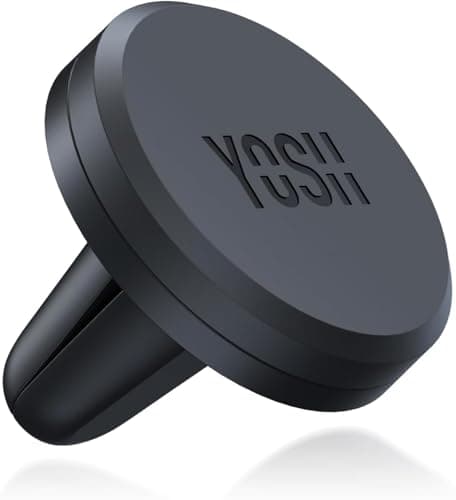 Image of YOSH Car Phone Holder, Magnetic Phone Holder with Strong Upgraded Magnets, Super Stable Air Vent Cradle Compatible with iPhone & Samsung Includes Metal Plates, Car Accessories