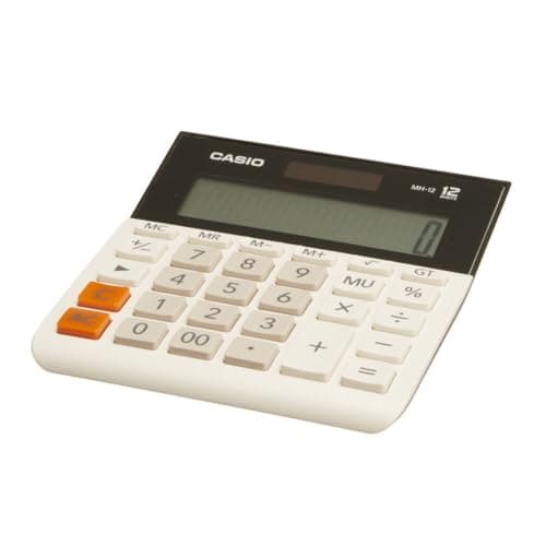 Image of Casio MH12-WES Wide 12 Digit Calculator - White
