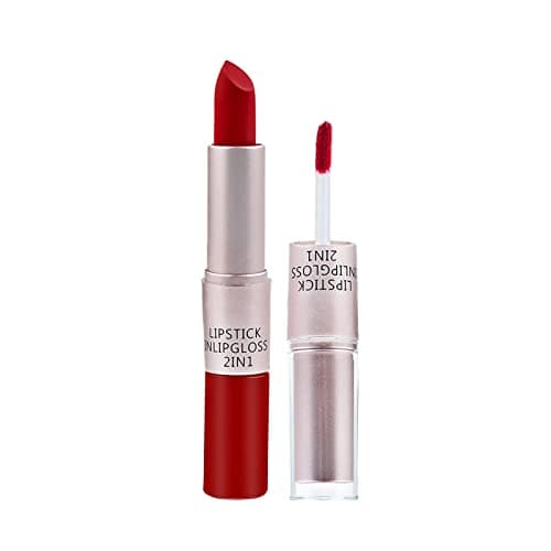 Image of Lipsticks for Women Long Lasting, Lipstick Sets for Women, Non-stick Cup Nude Lipstick, Waterproof Pink Lipstick, Matte Lipstick and Lip Glaze 2 in 1