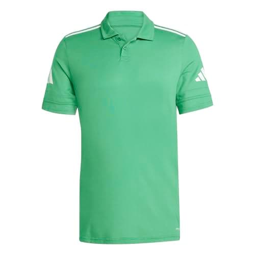 Image of adidas Men's SQUADRA25 Cotton Polo, Team Green/White, M