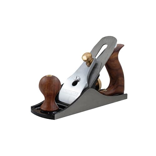 Image of Faithfull No.4 Smoothing Plane – Precision Machined Cast Iron Wood Planer Hand Tool for Hard & Soft Wood, Surface Finishing, Cabinet Work & General Carpentry