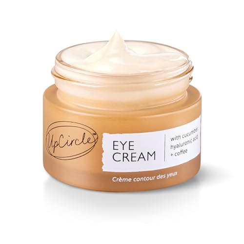 Image of UpCircle Eye Cream With Coffee And Hyaluronic Acid 15ml - For Dark Circles, Puffiness + Wrinkles - Glycerin, Maple Bark + Cucumber Extract - Natural, Vegan + Cruelty-Free