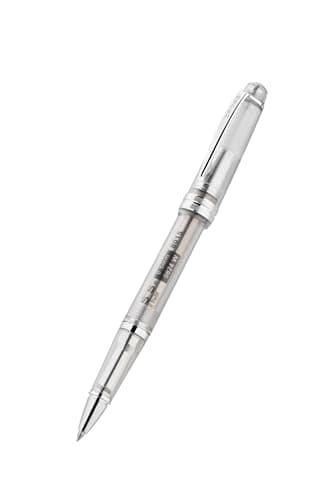 Image of Cross Bailey Light Translucent Rollerball Pen 8015 Black Line Width F Fine Premium Gift Packaging Translucent Clear/Chrome