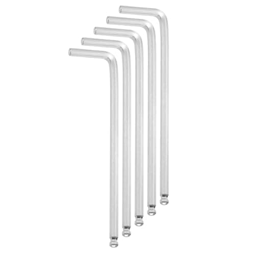 Image of sourcing map 5pcs Ball End Hex Key Wrench 4mm CR-V Steel L-Shape Hexagon Metric Wrenches Repairing Tool for Home DIY Bike Motorcycle Repair
