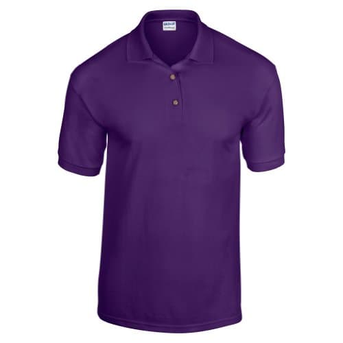 Image of Gildan Adult DryBlend Jersey Short Sleeve Polo Shirt (L) (Purple)
