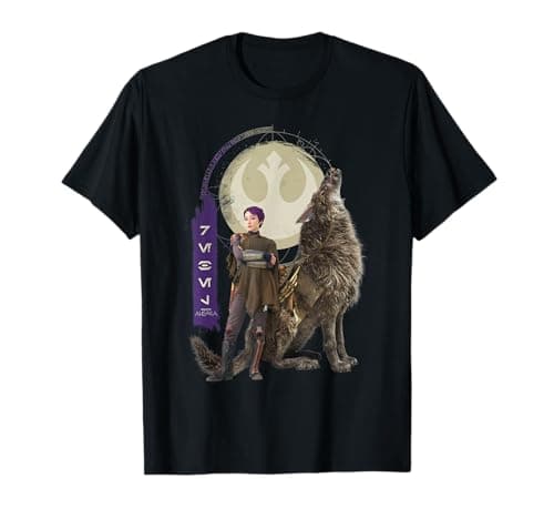 Image of Star Wars Ahsoka Part 6 Sabine and Howler Aurebesh Rebel T-Shirt