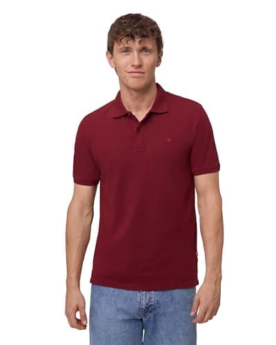 Image of DANISH ENDURANCE Polo Shirts for Men Adult, Organic Cotton Polo Shirt, Short Sleeve, 1 or 2 Pack, Red, XXL