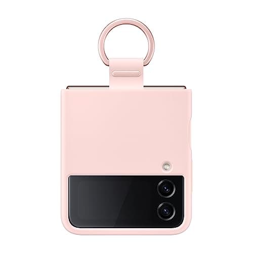 Image of Samsung Galaxy Z Flip4 Official Silicone Cover with Ring Pink
