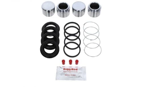 Image of Bigg Red – FRONT Brake Caliper Rebuild Repair Kit + Pistons – Fits VOLVO 240 260 (1975–1993)