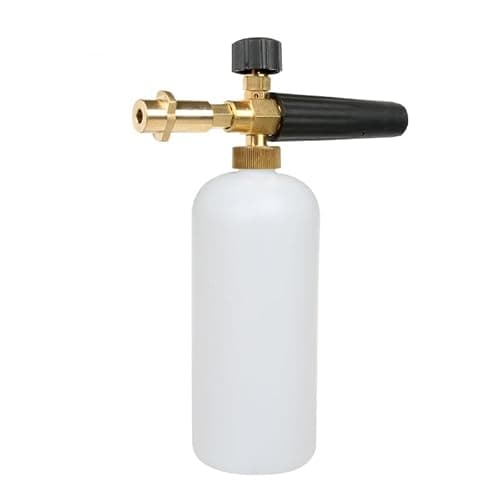 Image of YUET Snow Foam Gun Lance Cannon Pressure Washer 1 L Jet Bottle Adjustable Soap Generator Pot Dispenser Foamer Hose with Sprayer Nozzle for Karcher K2 K3 K4 K5 K6 K7 Kärcher Series (Brass Connector)