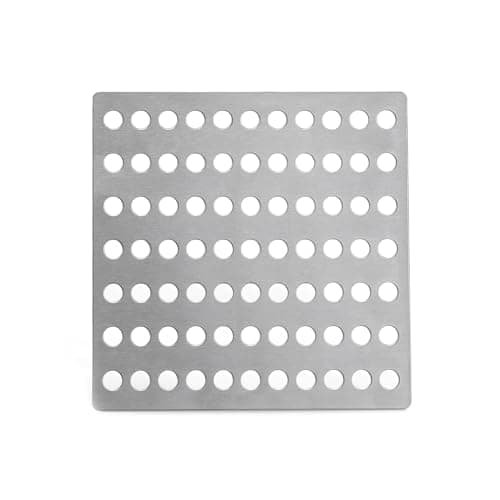 Image of Steel Drain Cover 15 X 15cm - Rustproof Swirl Drain Covers Outdoor & Indoor - Durable Mesh Drainage Covers Suitable as Shower Drain Cover, Garden Leaf Guard (1)