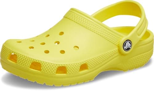 Image of Crocs Unisex Kids Classic Clog T Clog, Cyber Yellow, 9 UK Child