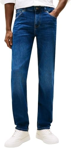Image of Tommy Hilfiger Men's CORE Denton Dark Blue MW0MW39034 Straight, Denim, 30W / 30L