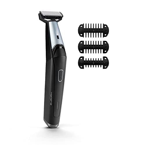 Image of BaByliss Triple S Stubble Trimmer, Shadow, Shave, Beard Trimmer, Durable Stainless Steel Blade, Lithium Power