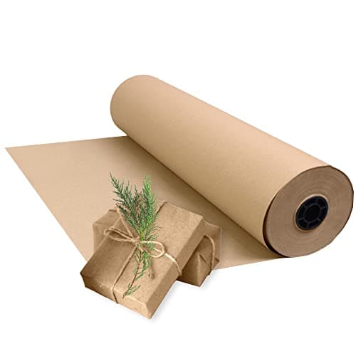 Image of Triplast Brown Kraft Wrapping Paper - 500mm x 100m - (Pick Roll Size) - Recyclable Multipurpose Paper Roll with a Premium & Rustic Finish - For Gift Wrapping, Parcel Packing, Arts & Craft